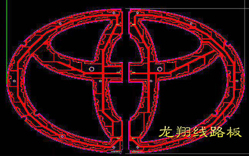 Toyota logo advertising luminous word aluminum substrate