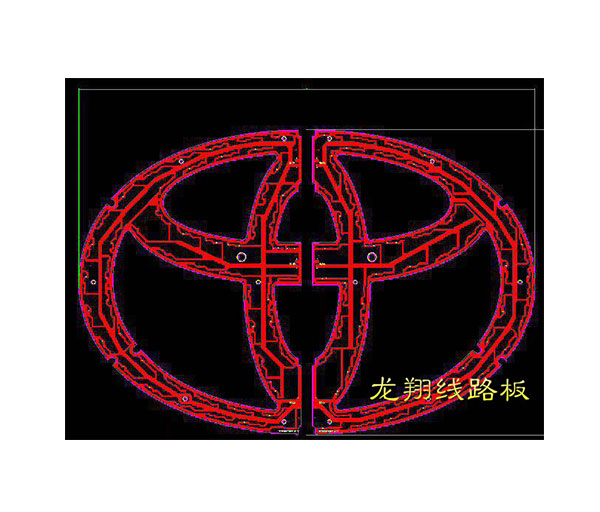 Toyota TOYATA advertising luminous word aluminum substrate